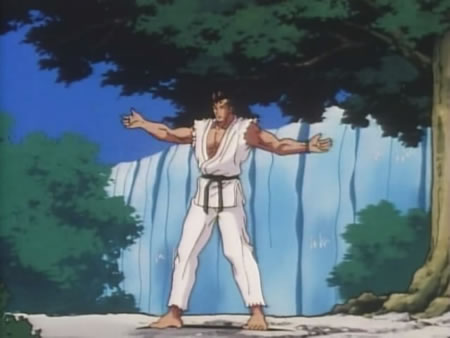 Ryu canalizando seu Hadouko