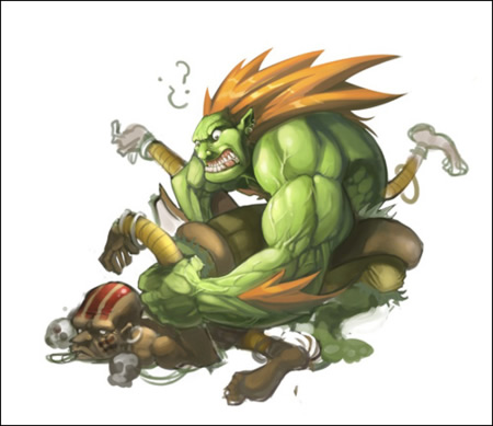 Blanka, Dhalsim e nacionalidade em jogo